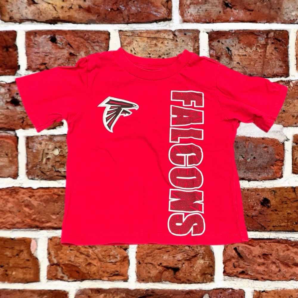 NFL Team Apparel Red Falcons Kids T-Shirt Size 3 / 3T